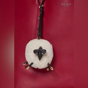 NWT Kate Spade New York Sheep bag charm key chain